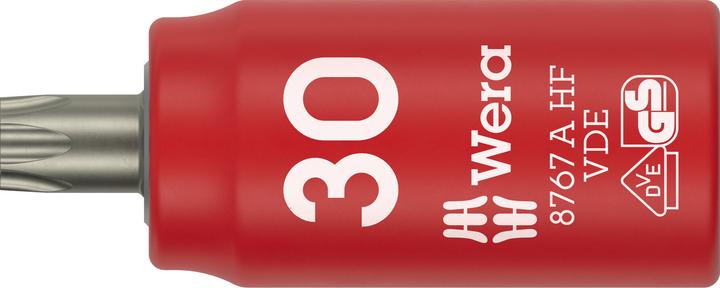 Wera 8767 A VDE HF Torx Bitnuss 1/4, TX30