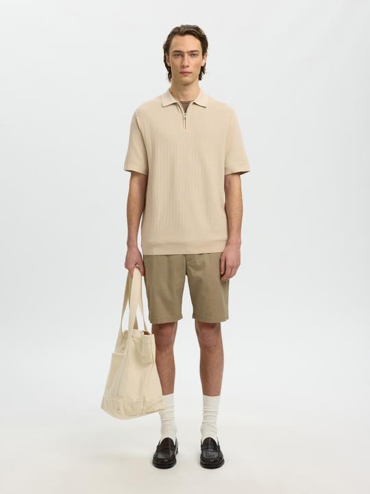 Produktbild Selected Slhcran Ss Knit Structure Zip Polo Noos (M)
