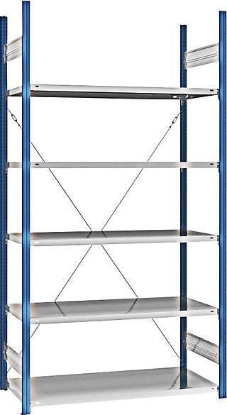 Actual product image eurokraft pro Shelf plug-in rack, blue / galvanized