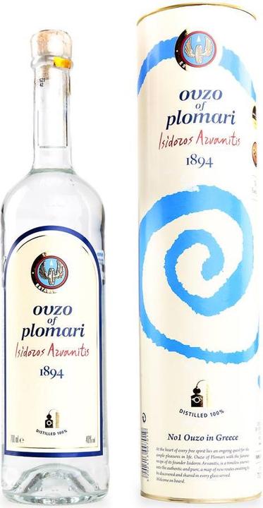 Actual product image Ouzo Plomari Ouzo (1 x 70 cl)