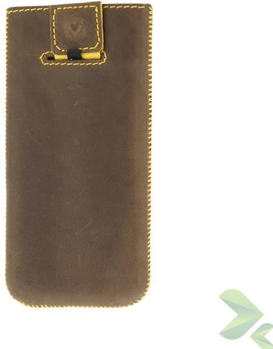 Actual product image Valenta Valencia Pocket Stripe Vintage Valentine - Redhead Samsung Galaxy S5, Sony Xperia Z and more (Brown) (Samsung Galaxy Ace, Nokia Lumia 1020, Sony Xperia M2, Nokia Lumia 930, Samsung Galaxy S5, Sony Xperia Z)