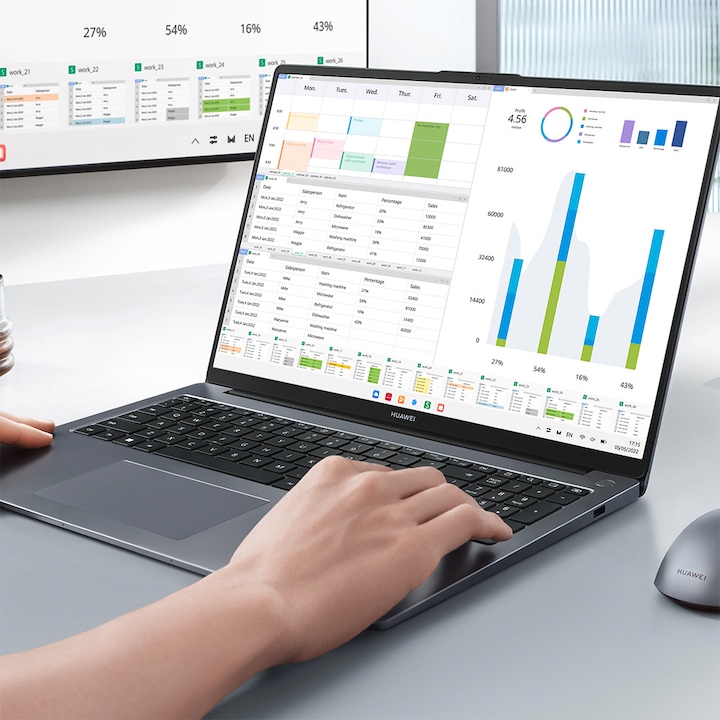 Immagine prodotto Huawei Matebook D16 (16", Intel Core i5-12450H, 16 GB, 512 GB, DE)