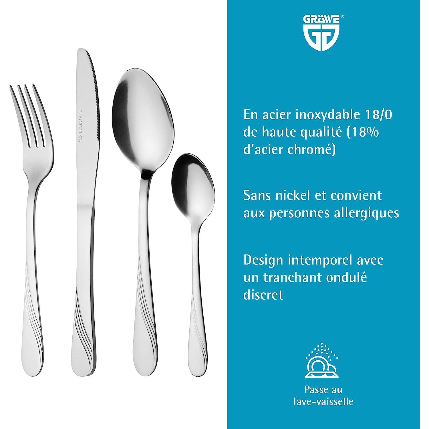 Thumbnail - Gräwe 24-teilig (für 6 Personen), Besteck, Silber