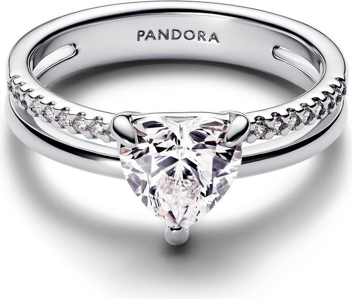 Immagine prodotto Pandora Doppelband Herz Ring (50, 925 Argento)