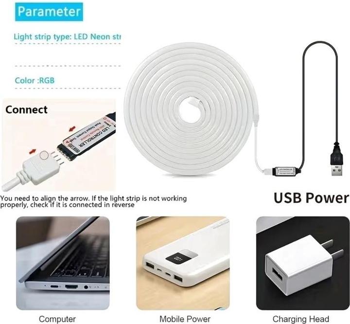 Produktbild Cbx LED Lightstrip, LED Streifen, LED Band dimmbar, 2 Meter (200 cm, Indoor)