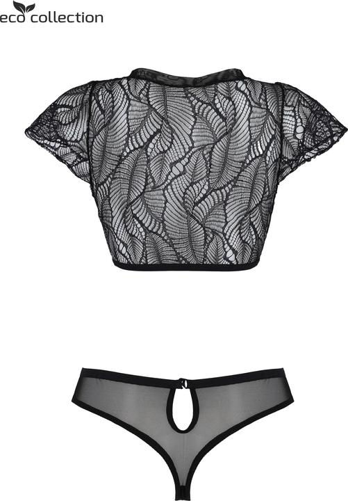 Produktbild ECO Collection Leafa Bralette Set black (S, M)