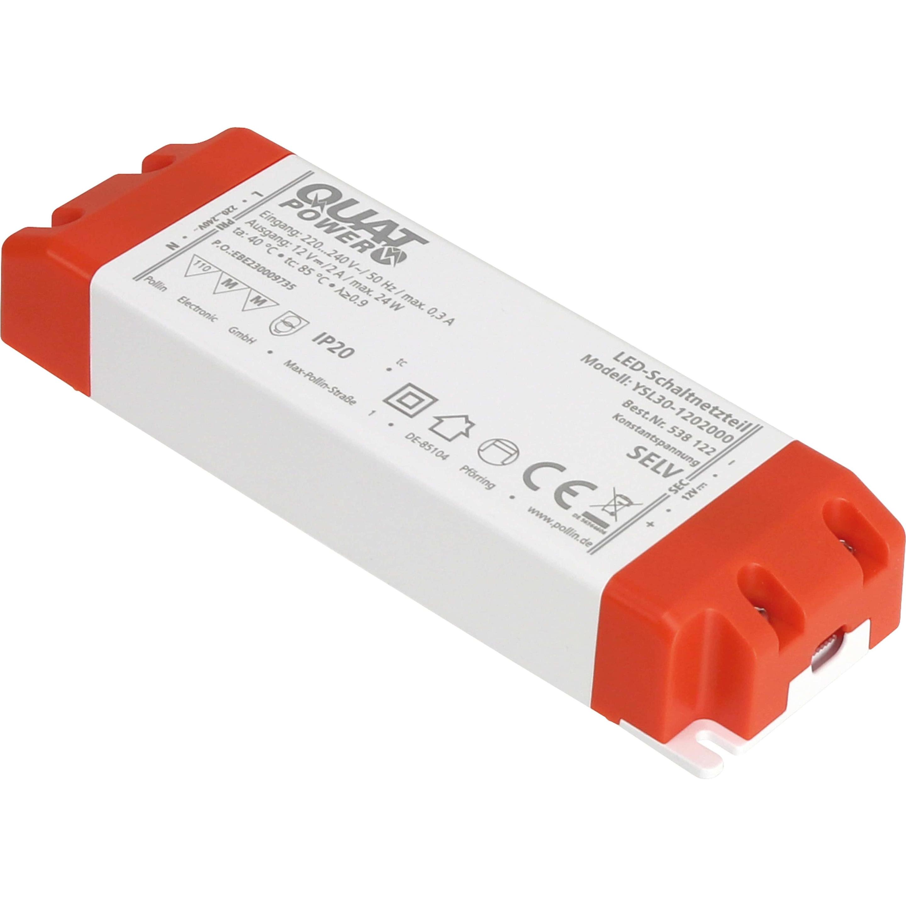Thumbnail - QuatPower, Zubehör Beleuchtung, LED-Schaltnetzteil YSL30-1202000 12 V-, 24 W