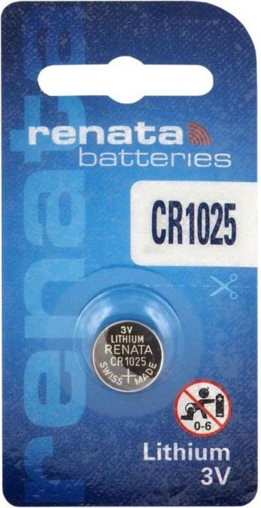 Image du produit Renata CR1025 Knopfzellen Batterie Lithium (1 pcs, CR1025, 30 mAh)