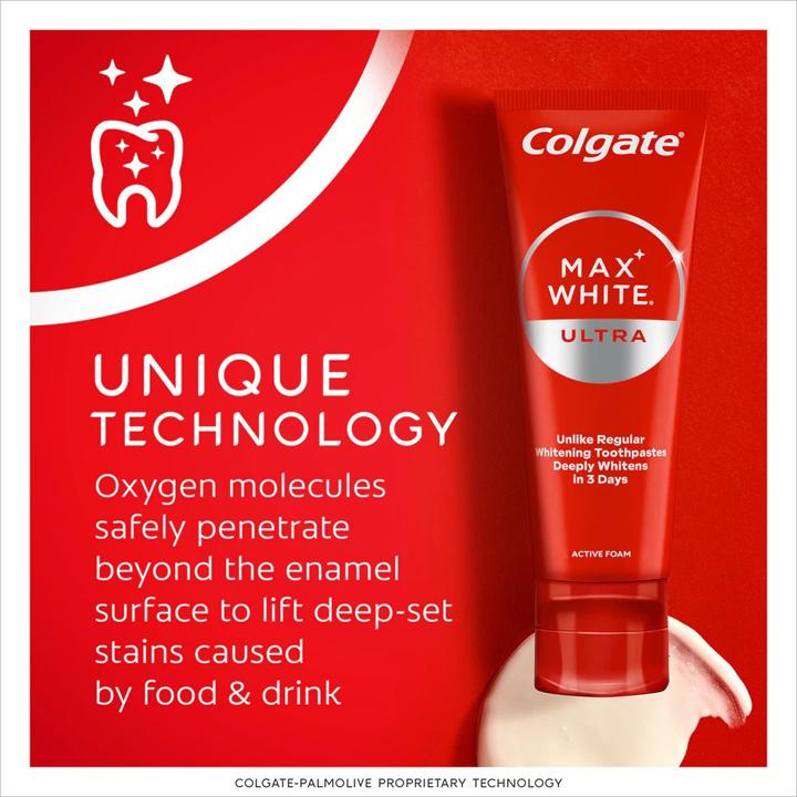 Image du produit Colgate Max White Ultra Active Foam Whitening (50 ml)