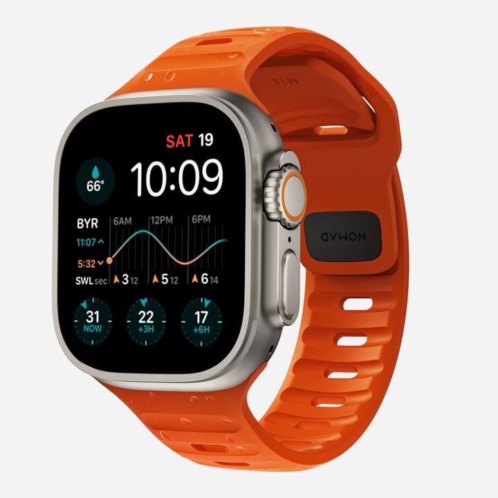 Actual product image Nomad Sport Band 42/44/45/49mm Ultra (49 mm, Fluoroelastomer, Aluminium)