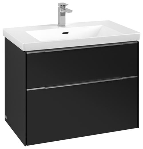 Aluminium glänzend, Volcano Black