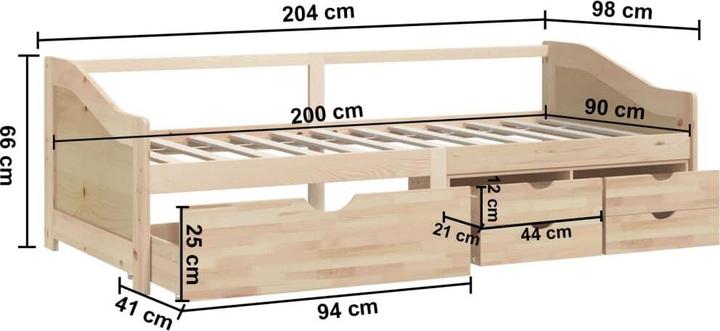 Image du produit vidaXL Tagesbett (90 x 200 cm)