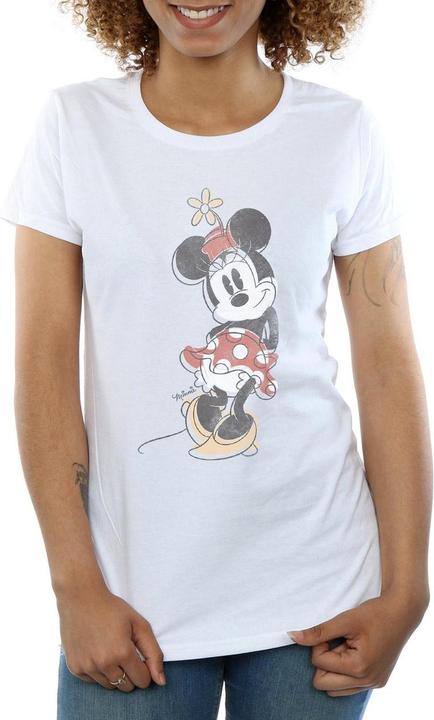 Actual product image Disney Womens/Ladies Minnie Mouse Offset Cotton T-Shirt (XL)