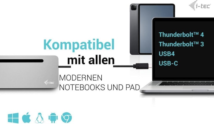 Actual product image i-tec USB-C Metal Ergonomic (USB-C, 11 Ports)