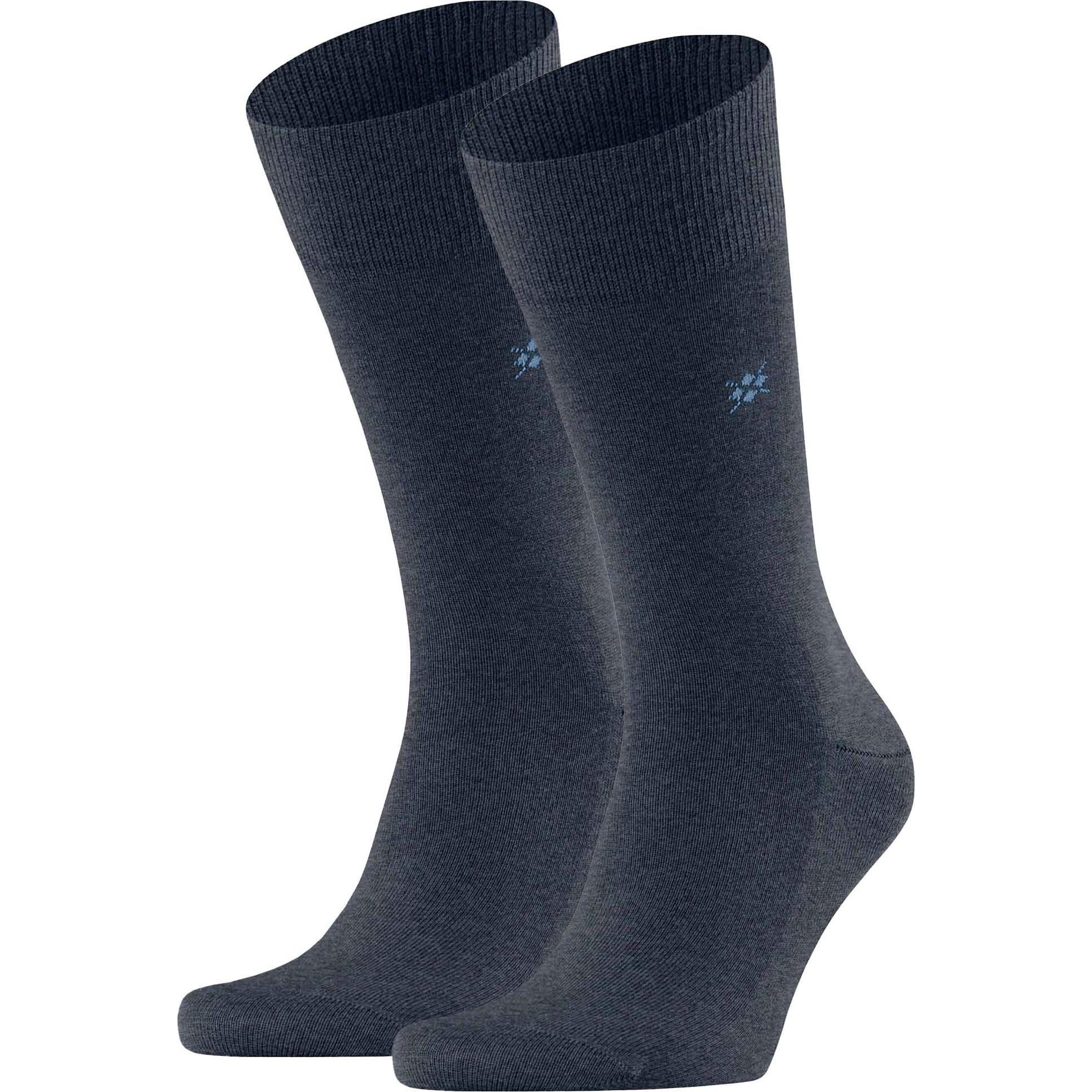 Burlington, Herren, Socken, Socken Casual Bequem sitzend, Blau, (2er Pack, 40 - 46)