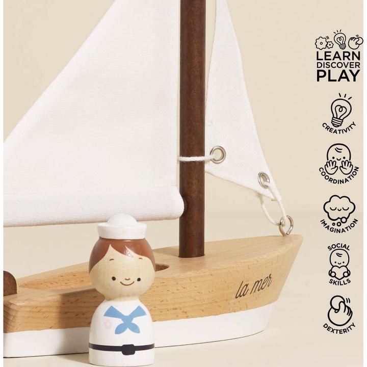 Actual product image Le Toy Van Sailboat & Captain