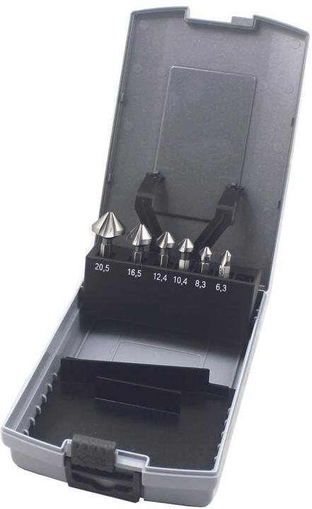 OK-Line 'Kit di punte per savasare HSS 1/4" E6.3 90° Ø: 6.3/8.3/10.4/12.4/16.5/20.5 mm in scatol... (6,3 - 20,5 mm)