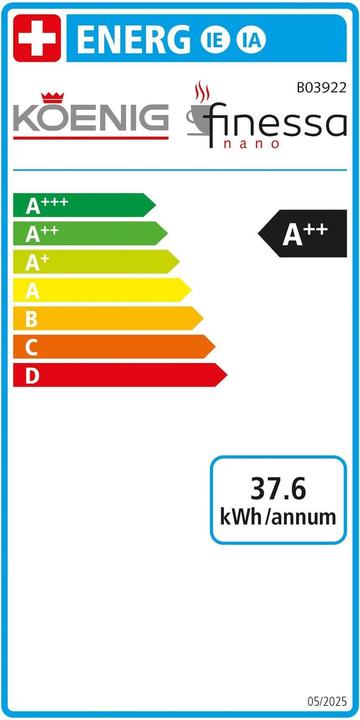 Energy Label Koenig Finessa Nano