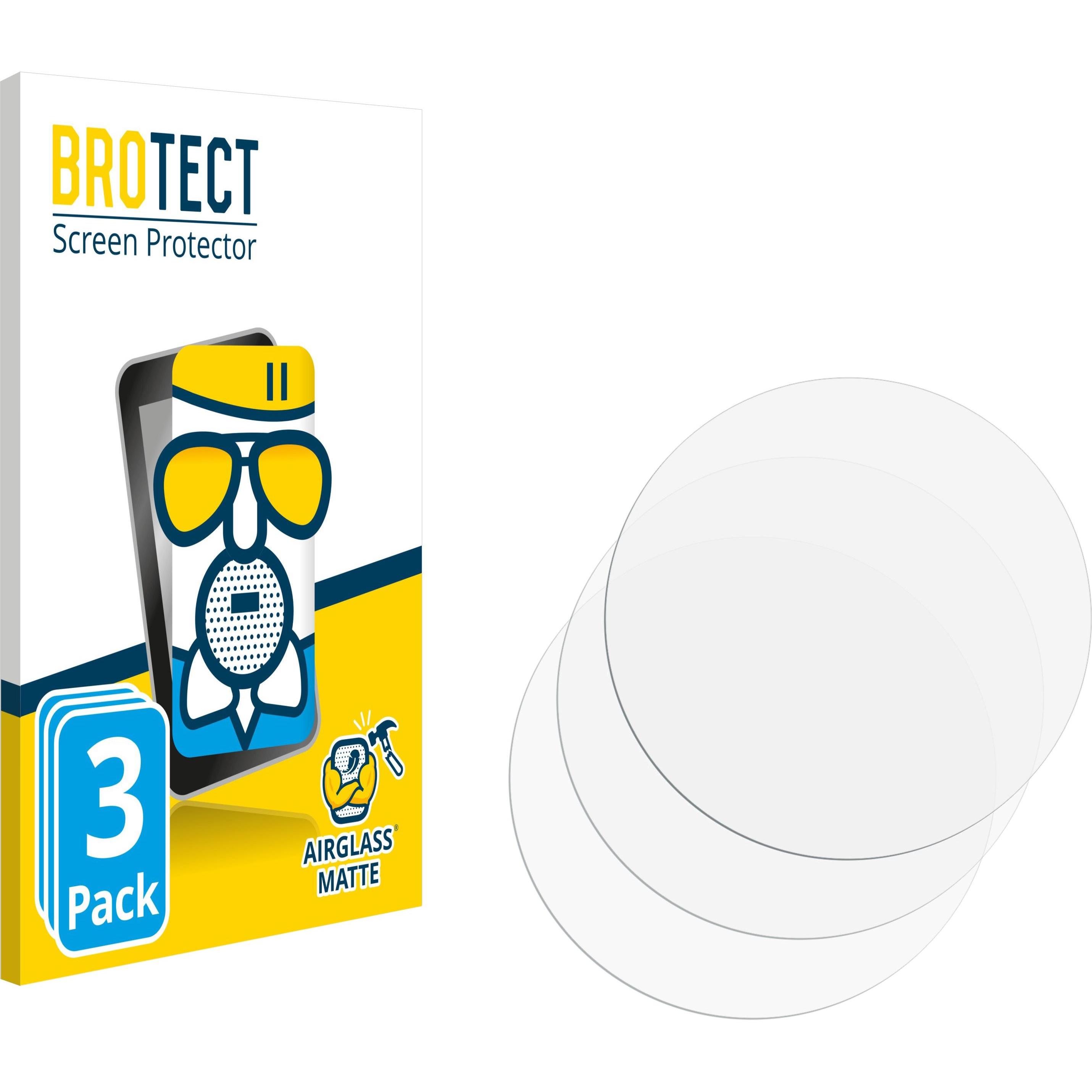 BROTECT Schutzglas Schutzfolie Displayschutz Display Schutz Glas Folie matt, Smartwatch Schutzfolie, Grau