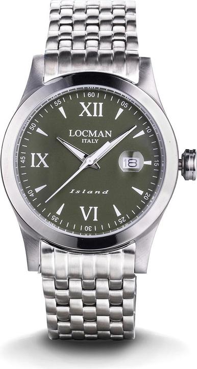 Produktbild Locman Italy Herrenuhr Island grün Ref. 0614A03 (Analoguhr, 40 mm)