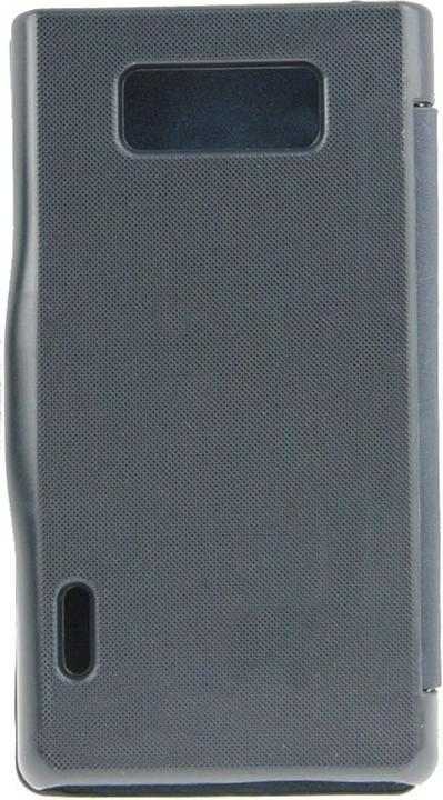 Produktbild König Design Handyhülle Tasche für LG Optimus L7 / P700 dunkelblau gebürstet (LG Optimus L7)