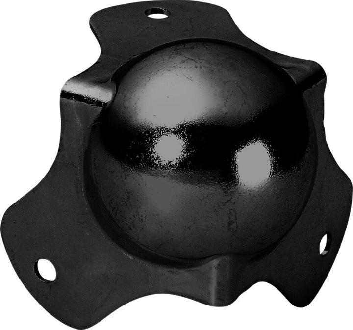 Actual product image Adam Hall 4120 BLK - centre ball corner galvanised, black