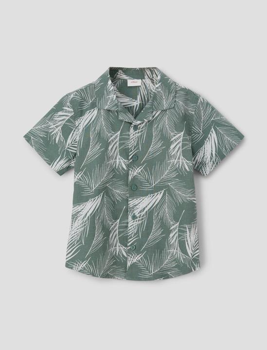 Produktbild s.Oliver Hemd Kurzarmhemd mit All-over-Print (92)