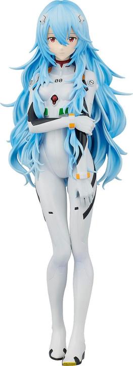 Actual product image Good Smile Company Rebuild of Evangelion Pop Up Parade XL PVC Statue Rei Ayanami: Long Hair Ver. 38 cm