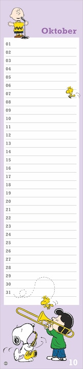 Image du produit Calendrier d'anniversaire Peanuts (11 x 49 cm, Couverture rigide, Allemand)