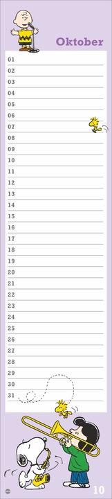 Image du produit Calendrier d'anniversaire Peanuts (11 x 49 cm, Couverture rigide, Allemand)