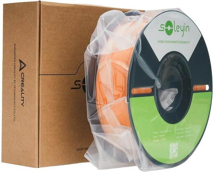 Actual product image Creality Filament Soleyin Ultra-PLA Orange 1.75 mm 1.29 kg (PLA, 1.75 mm, 1290 g, Orange)