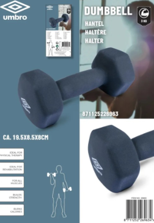 Actual product image Umbro Dumbbell (1 x 3 kg)