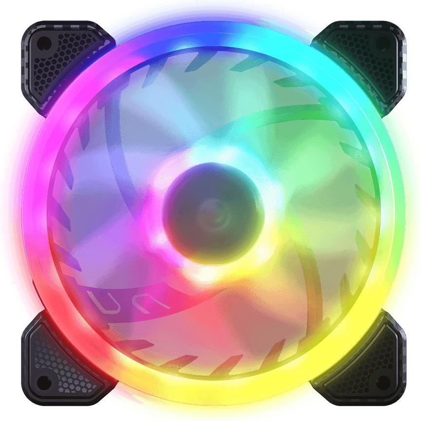 Cougar VORTEX ARGB VX120 Computer case Fan Black 1 pc(s) (120 mm, 1 x), PC Lüfter, Schwarz