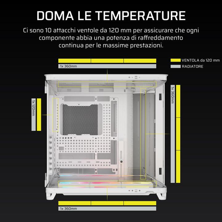 Actual product image Corsair AIR 5400 LX-R RGB LINK (ATX, mATX, E-ATX, Mini-ITX)