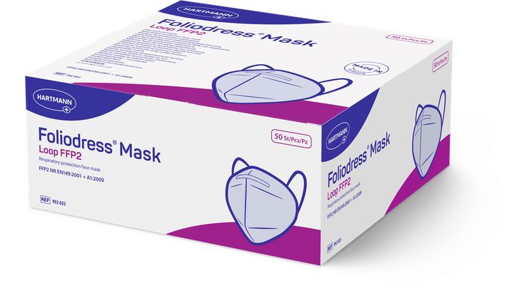 Foliodress Mask FFP2 Loop blanc (50 pcs) (FFP2, 50 x)