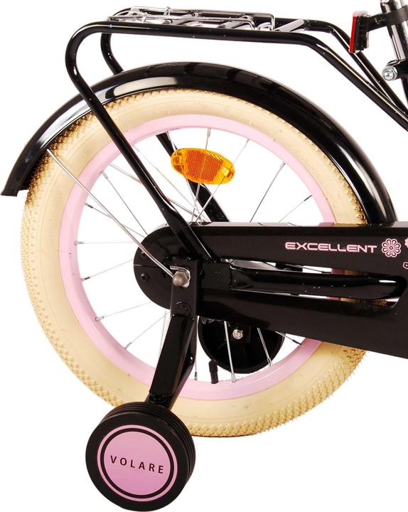 Actual product image Volare Excellent Kinderfiets - Meisjes - 16 inch - Zwart - 95% afgemonteerd (16")