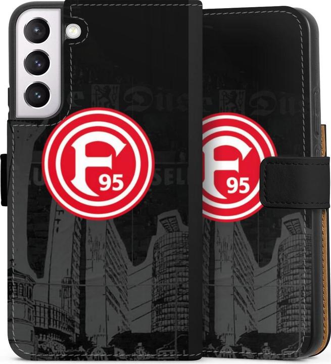 Produktbild DeinDesign Tasche für Samsung Galaxy S22+ Handy Flip Case Wallet Cover Handytasche Leder Fortuna Düsseldorf (Samsung Galaxy S22+)