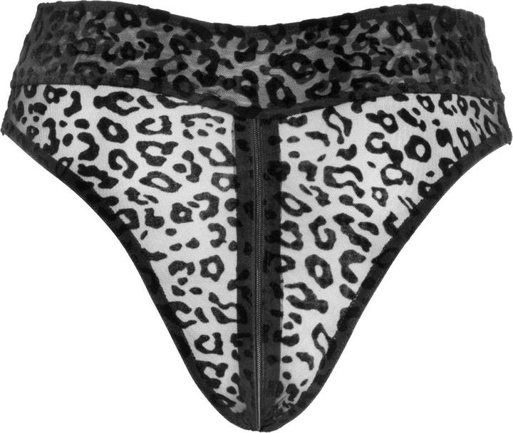Produktbild Noir Handmade Panty aus Leopardenflock (L)