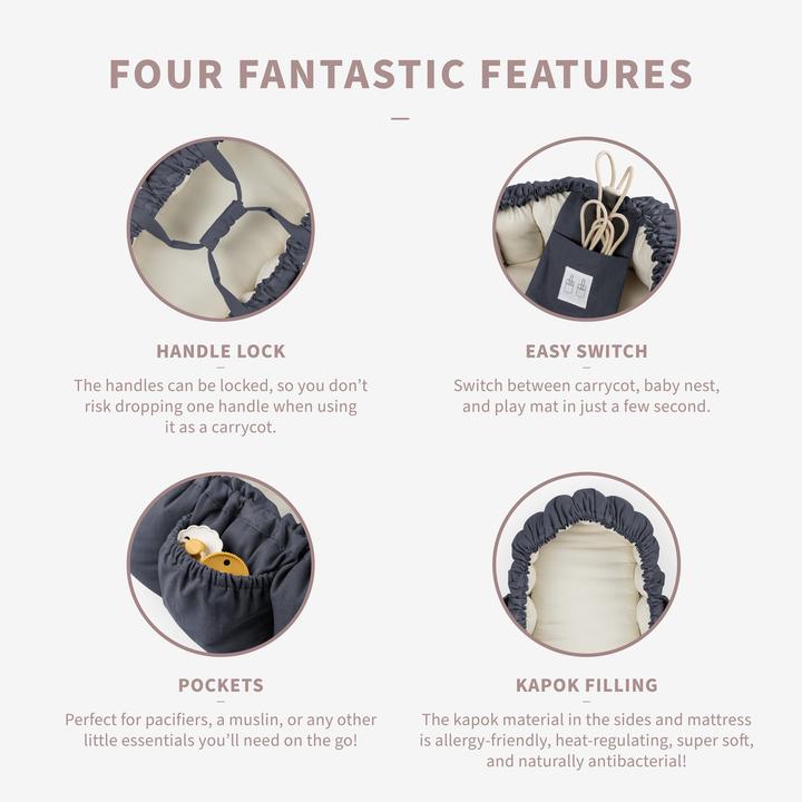 Actual product image Sebra Babynestchen 3 in 1