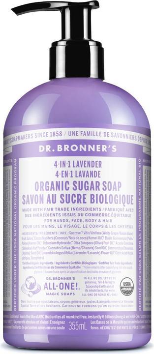Produktbild Dr. Bronner's Sugar Soap (Flüssigseife, 355 ml)