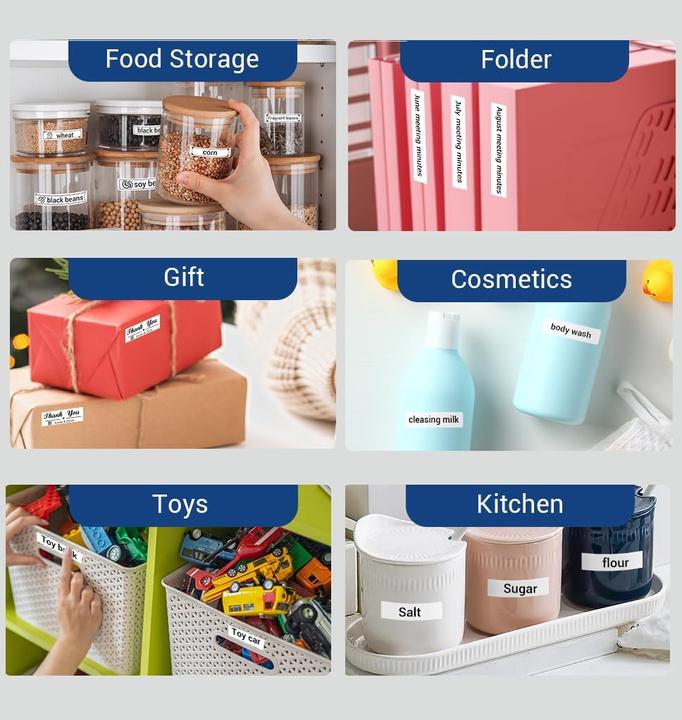 Image du produit Phomemo Thermo-Etiketten 12 x 40 mm für D30/D30 PRO (160 Stk.) (1.20 cm)