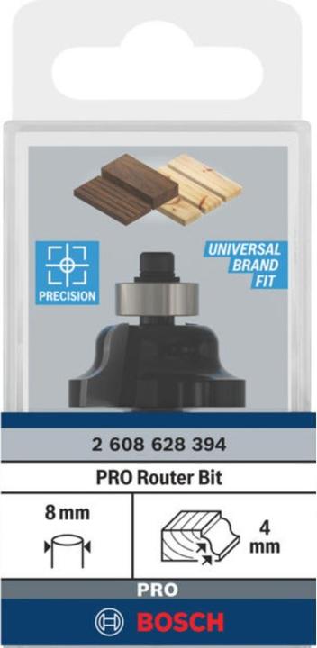 Produktbild Bosch Professional Zubehör Kantenformfräser B, 8 mm, R1 4 mm, B 8 mm, L 12,4 mm, G 54 mm