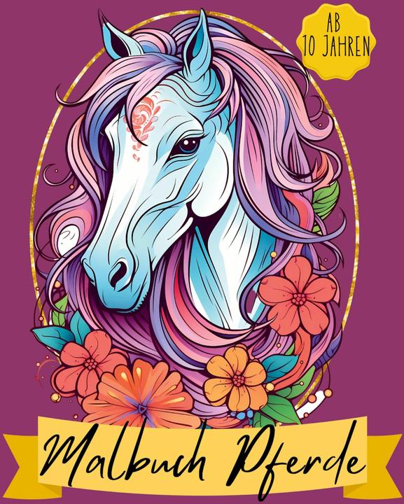 Produktbild Milles:Malbuch Pferde ab 10 Jahren
