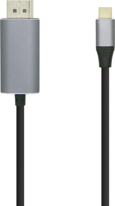 Actual product image Aisens A109-0395 Video Cable Adapter 1.8 m DisplayPort USB Type-C Aluminium (USB-C, 21 cm)