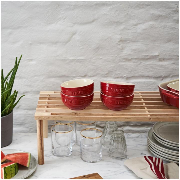 Produktbild Staub 4er-Set Rundschalen - 12 cm Rot (12 cm, 0.40 l, 4x)