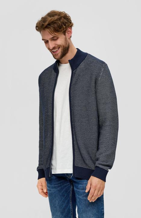 Produktbild s.Oliver Strickjacke Strickjacke mit Musterstruktur (L)