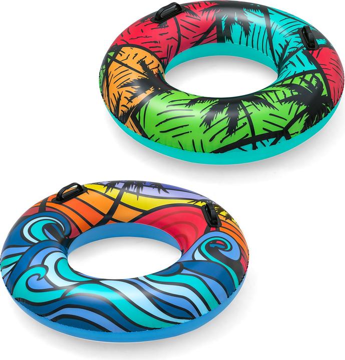 Actual product image Bestway 36350 / 23 Inflatable Toy for Pool & Beach Multicoloured Pattern Floating Tube