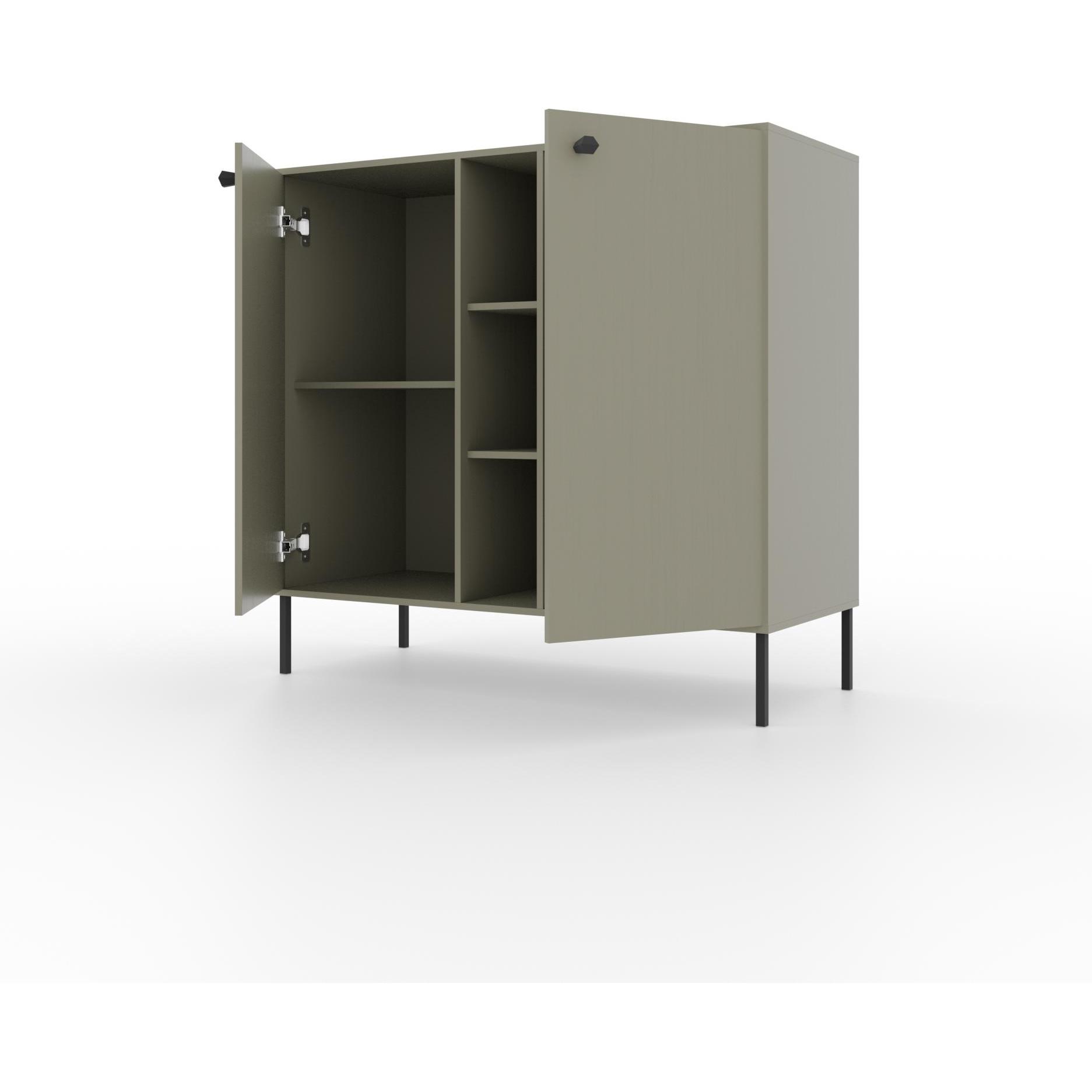 ADRK Furniture, Kommode + Sideboard, Tili 2D 3P Kommode (100.5 x 41 x 95 cm)