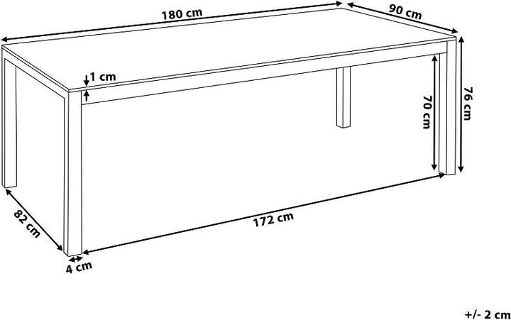 Produktbild Beliani Grosseto (180 x 90 x 74 cm)