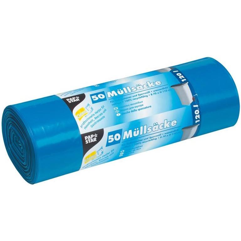 Papstar 12388 Abfallbeutel (e), Abfallsack, Blau